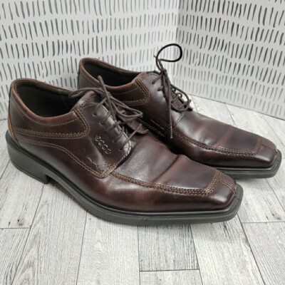 Ecco Brown Leather Oxfords with Square Toe s-l400.jpg main image 4