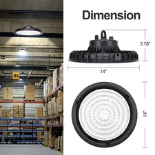 UFO LED High Bay Light 100W-300W Commercial Warehouse Factory Lighting Fixture