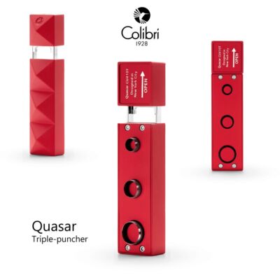Colibri Quasar Punch Zigarrenbohrer mit drei Lochgrößen - 7 mm / 9 mm / 12 mm