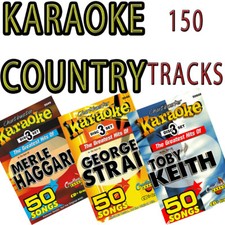 GEORGE STRAITT,TOBY KEITH MERLE HAGGARD COUNTRY KARAOKE C-B 9 CDG IN SLEEVES