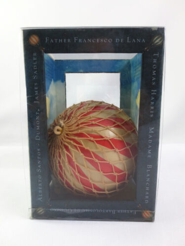 Authentic Models AM Hot Air Balloon Christmas Ornament AP160A Red Stripe w/ Box - Picture 1 of 5