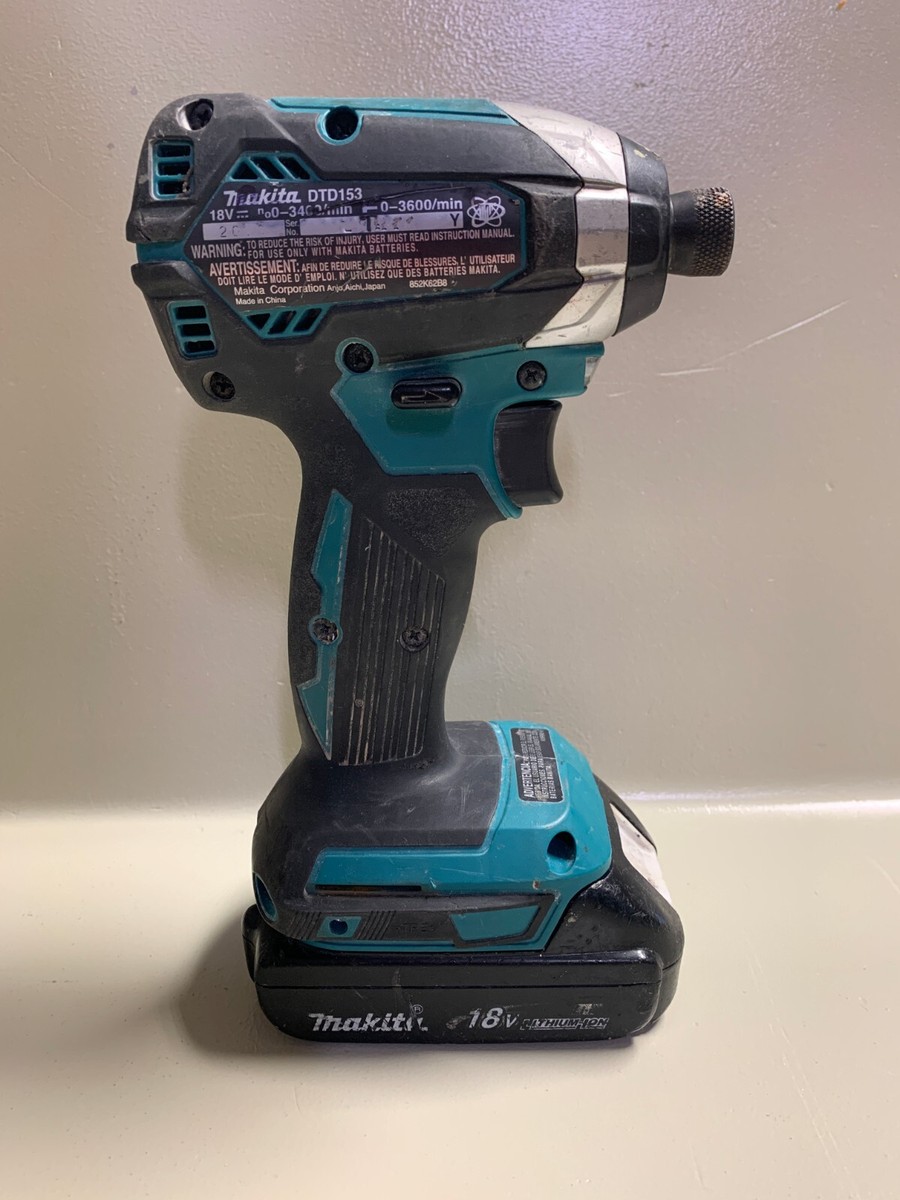 18v Cordless Makita Dtd153z Body Only Makita Cordless Impact