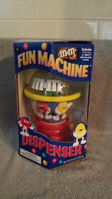 VTG M&M Dispenser Spinning Fun Machine Candy Dispenser