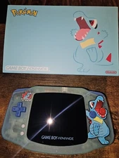 Gameboy AdvanceBACKLIT IPS POKEMON TOTODILE EDITION + Game. Read Description