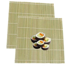 Green Bamboo Sushi Mat Roller 2 Piece Set