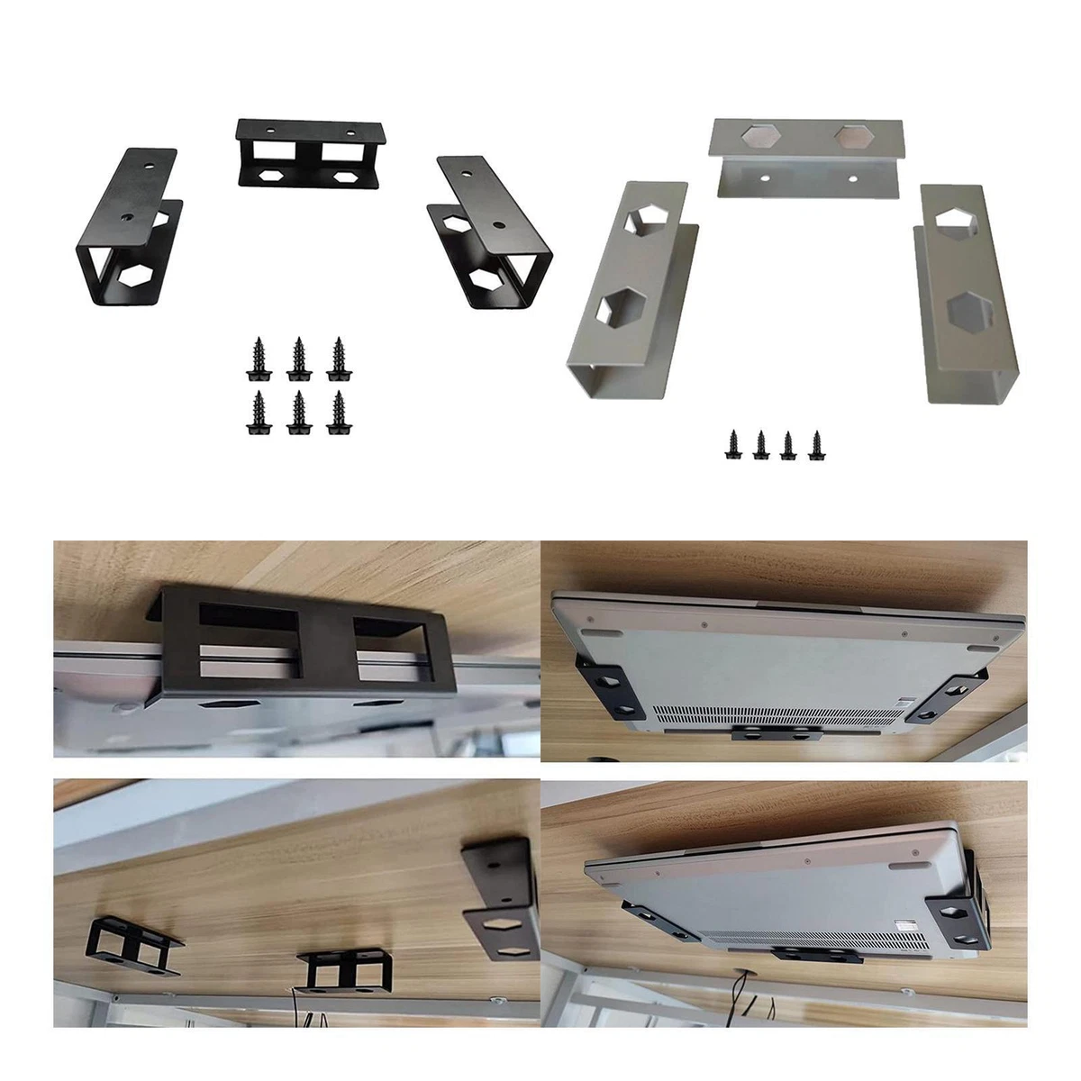 Under desk shop laptop holder