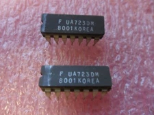 UA723DM, IC, VOLTAGE REGULATOR ADJ +2 TO 137V BIPOLAR 14-PIN DIP (LOT OF 1)