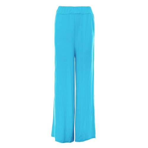 Women Palazzo Ladies Plain Leggings Flared Wide Leg Pants Baggy Trousers 8-22 - Picture 88 of 99