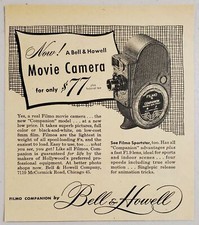 1948 Print Ad Bell  Howell Filmo Movie Cameras Chicago,Illinois
