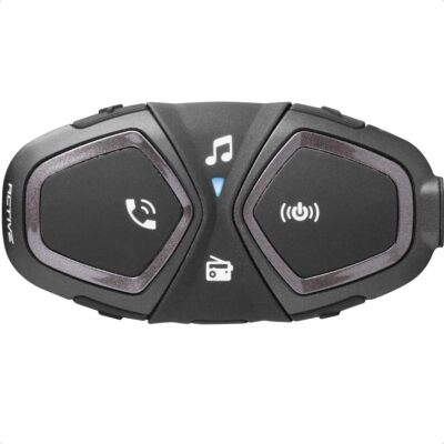 Intercom ACTIVE Einzel Helm Motorrad 4 Motorradfahrer 1Km MUSIK GPS SMARTPHONE