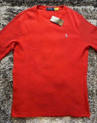 Cropped Polo Polo Waffle Long Sleeve Shirt Polo Ralph Lauren