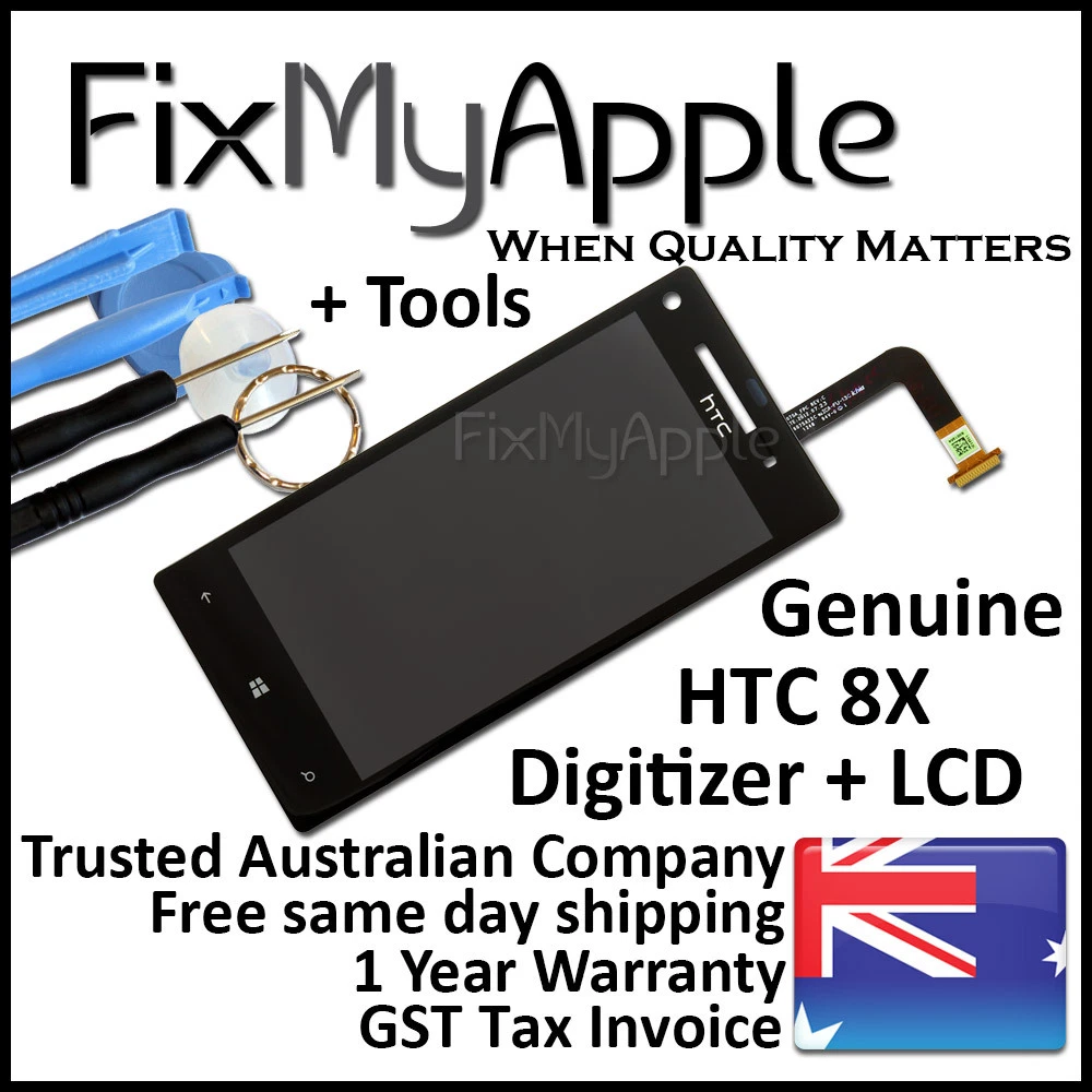 HTC Windows Phone 8X OEM Glass Touch Screen Digitizer LCD Assembly ...