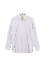 Ted Baker Men's Shirt Chest: 34 in Purple Striped 100 Cotton Basic