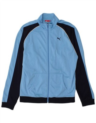 Puma Jungen Trainingsanzug Oberteil Jacke 15-16 Jahre blau Colourblock Polyester CJ19