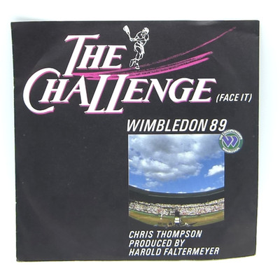 The Challenge Face it Chris Thompson Wimbledon 89' Vinyl Single 80er vintage