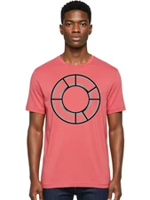 Power-Ring Mens Graphic Tee, 100% Cotton, Casual Summer Wear