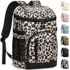 Insulated Cooler Backpack Waterproof Leakproof Soft Cooler Bag for Beach Picn...