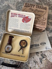 Roy Rogers Dale Evans Happy Trails Limited Edition Watch Collectors Bolo Set