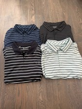 Under Armour Men's Playoff and Heat Gear Polos |  4 Polos 3XL Blue Black White