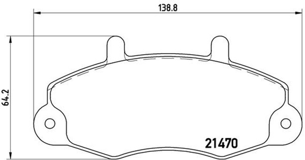 Bremsbelagsatz Scheibenbremse Prime Brembo P 24 032 FüR Ford Tourneo Transit Bus-image
