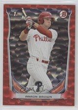 2014 Bowman Draft Red Ice 16/150 Aaron Brown #DP83 0x1