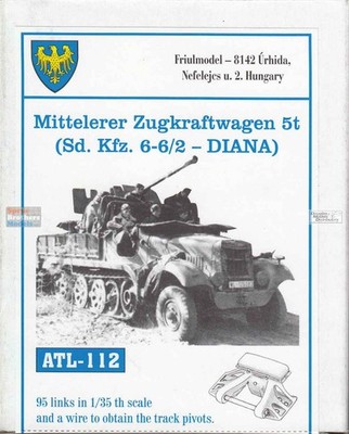 FRUATL112 1:35 Friulmodel Track Link Set - Sd.Kfz.6 6/2 Diana (95 Links)