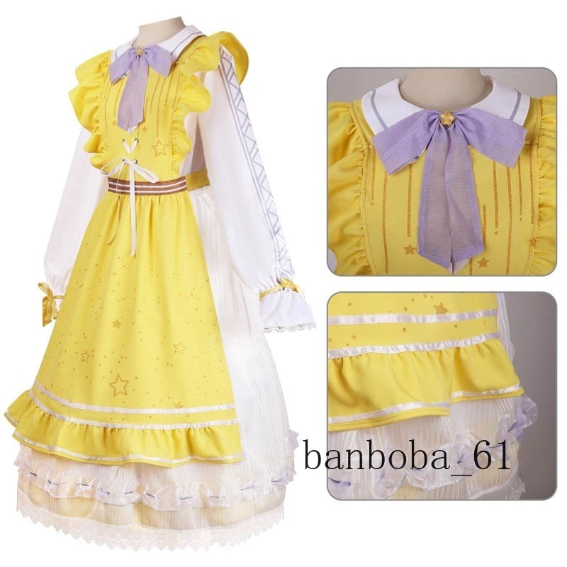 Identity Ⅴ Anne Lester Yellow Dress Cosplay Costume Fullset Polyester Clothing - Image 2 of 4