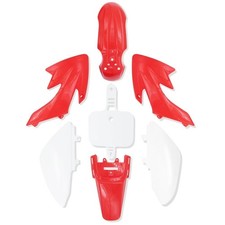 CRF50 Kit Plastique forMX650 MX500 50cc-160cc Moto-Cross Pièces Rouge+ Blanc