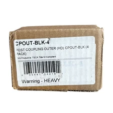 Muscle Rack CPOUT-BLK Post Coupling Outer HD 4 Pack Black