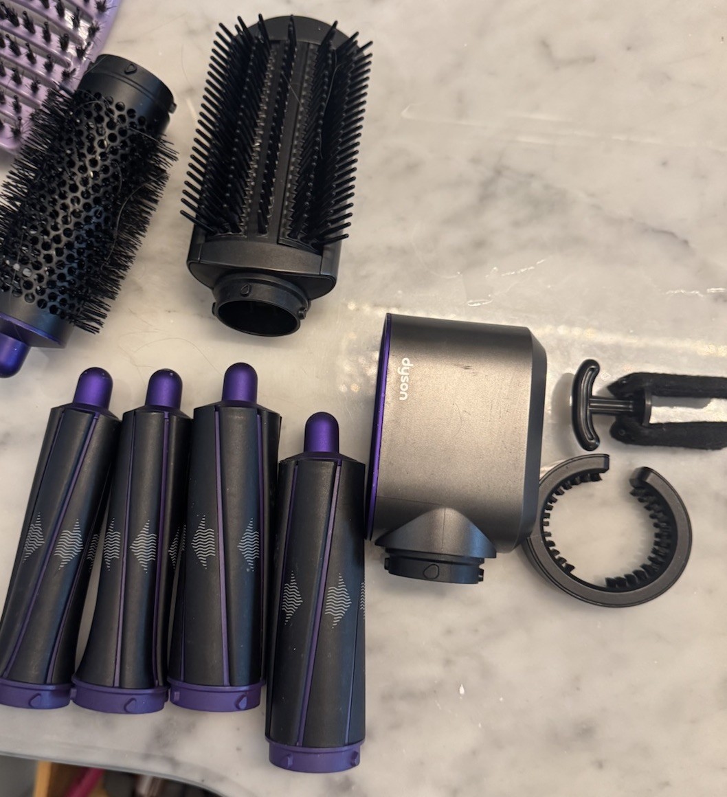 Dyson Airwrap Attachments Bundle Purple Barrels Brushes Coanda