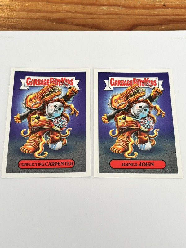 2019 Garbage Pail Kids Oh, The Horror-ible Conflicting Carpenter Joined John 2ab