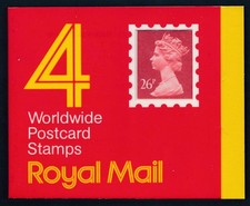 GB 1987 SG GE1 BOOKLET CODE J SQUARE TAB FINE MINT MNH X971bl