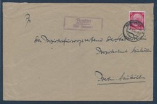 DR 12 Pf Hindenburg Landpost Gemeinde Bantorf,Hannover nach Bezirksamt Berlin