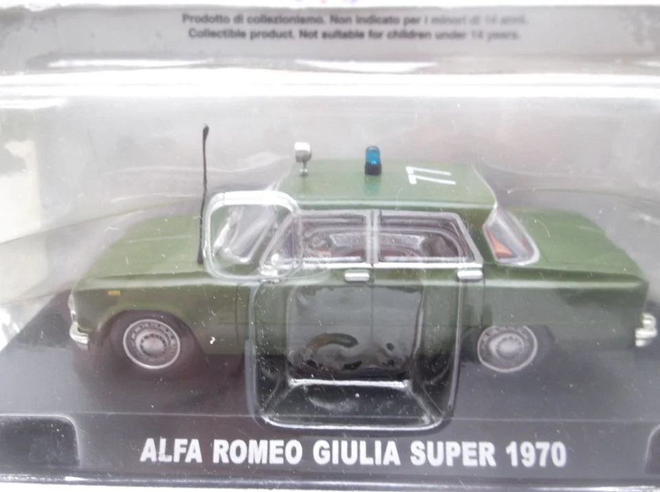 1/43 Police Italienne "Carabinieri" 1970 Alfa Romeo Giulia Super IXO/Altaya - Photo 2/4