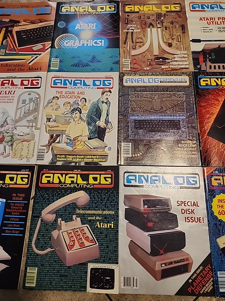 18 x Analog Computing The Magazine for Atari Computer Owners 1980s Programs Game — 第 3/4 张图片