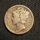 1928  **P** MERCURY DIME  **NICE COIN!** - Free Shipping! M8896