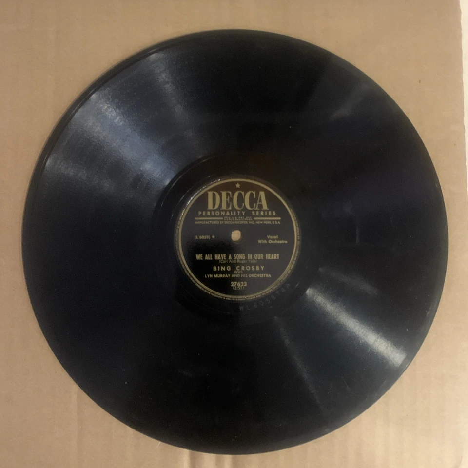 Bing Crosby, 78 rpm, V, Gone Fishin, Decca 27623 - Image 2 of 2
