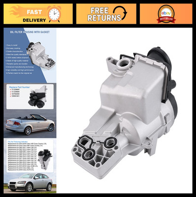 Oil Filter Housing & Gasket for Volvo C30 C70 S40 S60 V50 V60 XC60 XC70 04-16