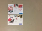 Two Japan first flight covers with pictures to Mexico,US