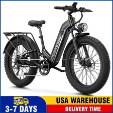 26"Fat Tire Electric Bike 1800W 48V 17.5Ah 36MPH Hydraulic Disc Brake M1MAX