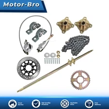 Fit For ATV Quad Buggy Go Kart 44" Rear Live Axle Kit Wheel Hub Sprocket Brake