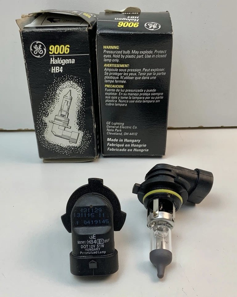 (ЛОТ ИЗ 2) НОВЫЙ! Галогенная лампа GE 9006 HB4 12 В 51 Вт *бесплатная и быстрая доставка! - Изображение 4 из 4