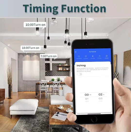 Tuya Wlan+RF433Mh Funkschalter Lichtschalter Wandschalter Über Alexa Google Home - Bild 2 von 4