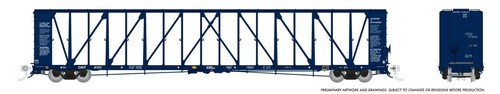 Coche plano Rapido escala HO ~ NSC 73' Centerbeam ~ Ontario Northland #4115 ~ 174013A | Condition: New