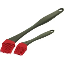 GrillPro Plastic Handle Silicone Bristles Basting Brush (2-Pack) 41090 GrillPro