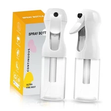 2Pcs Continuous Spray Bottle For Hair,Ultra Fine Refillable Water 6.8 Ounces