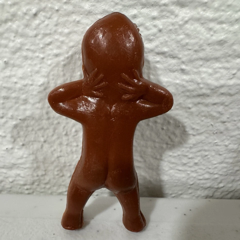 Muñeca Kewpie afroamericana de colección figura de bebé de plástico piel oscura coleccionable Foto 4 de 4