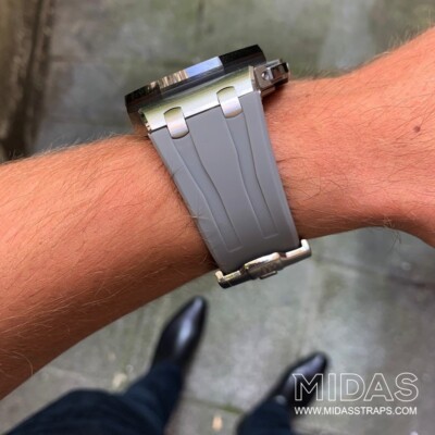 MIDAS Audemars Piguet Rubber Strap Royal Oak Offshore 44mm 26400 Grey
