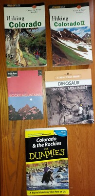 5 HIKING COLORADO & II BOOKS Dinosaur Nat Mon Hiking Rocky Mountain NP Dummies