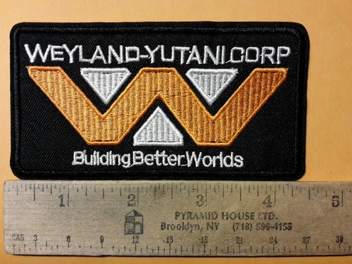 Aliens Weyland-Yutani Corp Building Better embroidered Patch 4 1/2 inches long - Picture 2 of 3